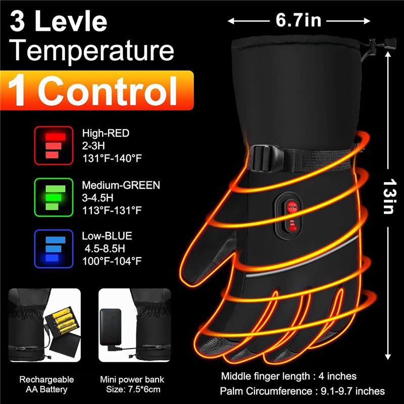 A07T-Electric Heated Gloves Ha - Heated Gloves Electric ulasan dan harga