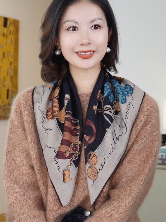 Women Neck Scarf 65CM Luxury W - Winter Clothing Hong Kong ulasan dan harga
