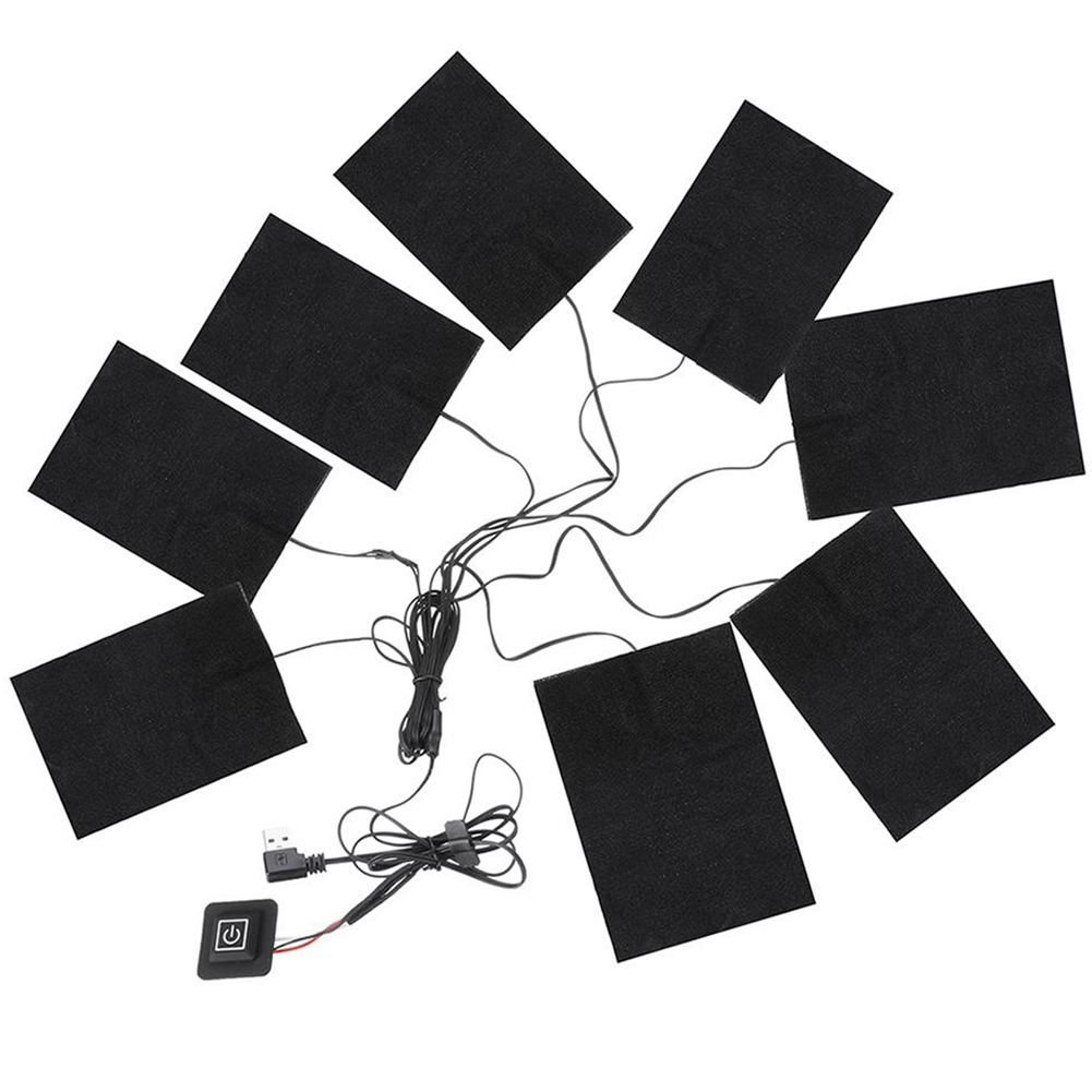 3 Levels Jacket Heater Pads US - Winter Clothing Hiking ulasan dan harga
