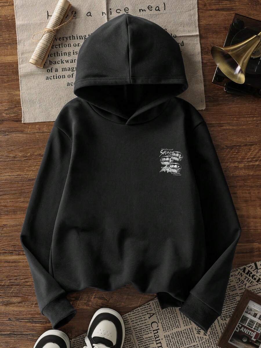 1pc Tween Girl Thermal Lined T - Winter Clothing Drawing ulasan dan harga
